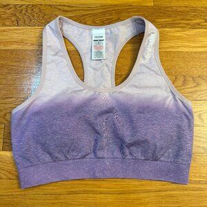 Gymshark Adapt Ombré Seamless Sports Bra Purple/Lavender - Size XL Racerback Bra
